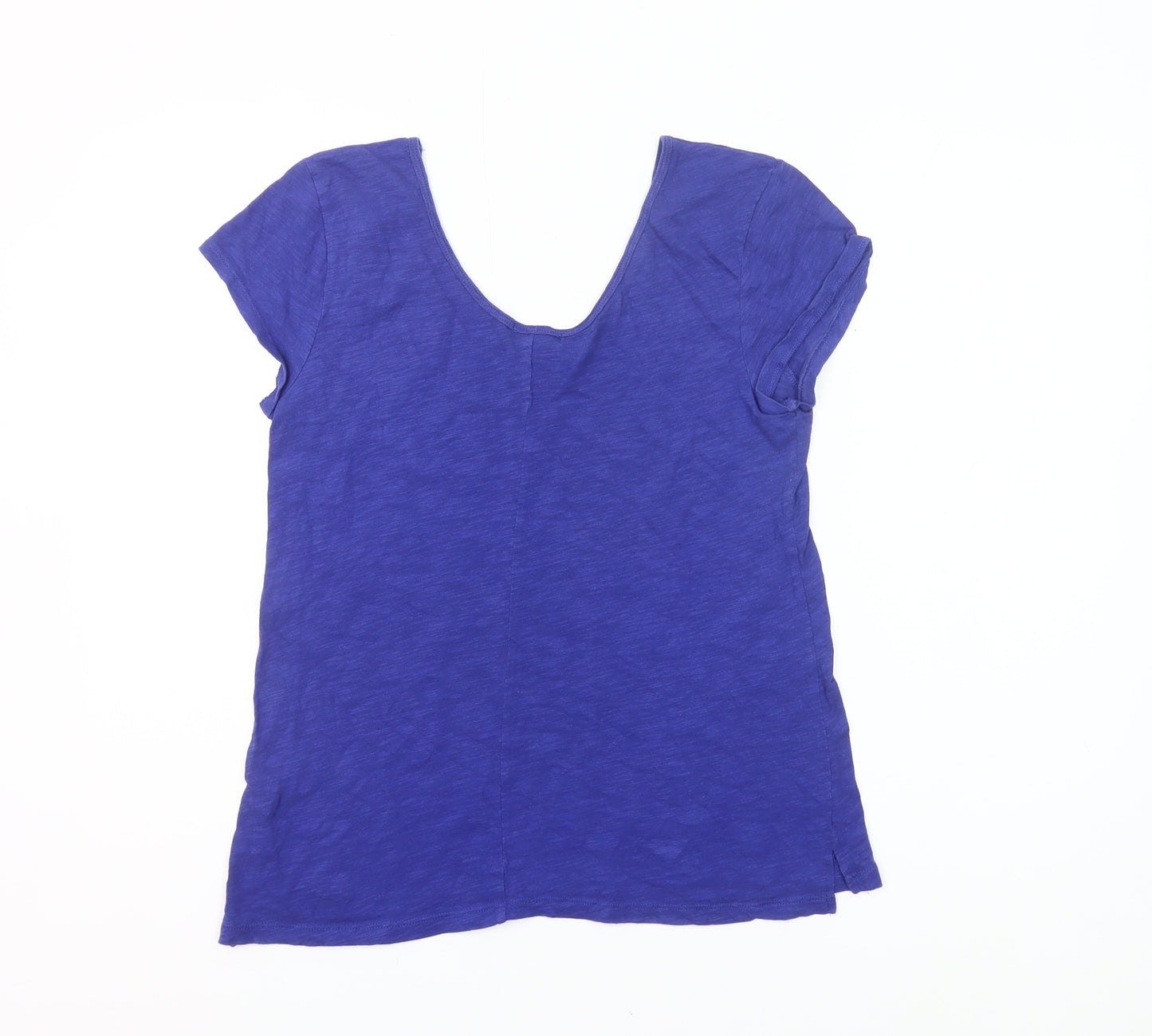 Gap Women’s Blue Cotton Short Sleeve Scoop Neck T-Shirt Size M