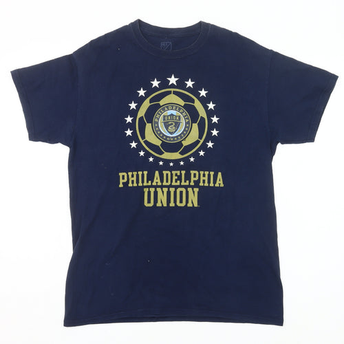 MLS Philadelphia Union Men's Blue Medium Graphic Cotton T-Shirt