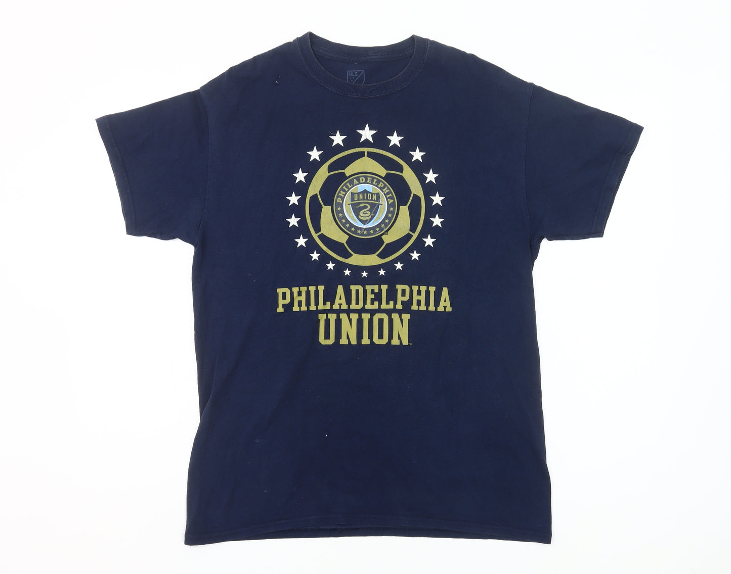 MLS Philadelphia Union Men's Blue Medium Graphic Cotton T-Shirt
