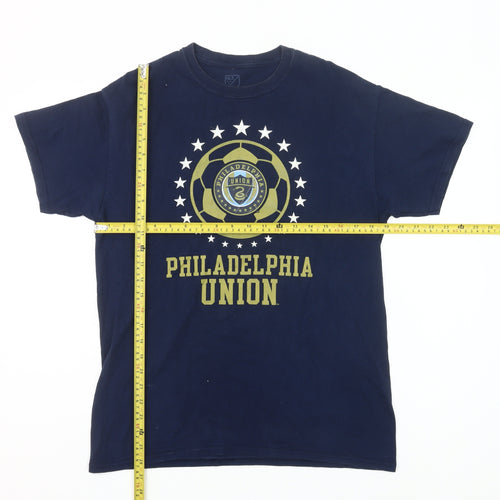 MLS Philadelphia Union Men's Blue Medium Graphic Cotton T-Shirt