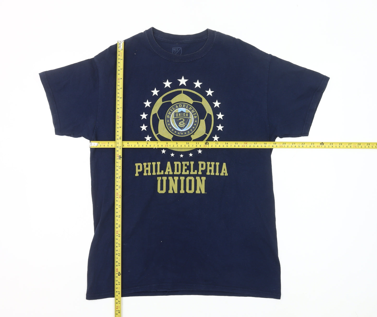 MLS Philadelphia Union Men's Blue Medium Graphic Cotton T-Shirt