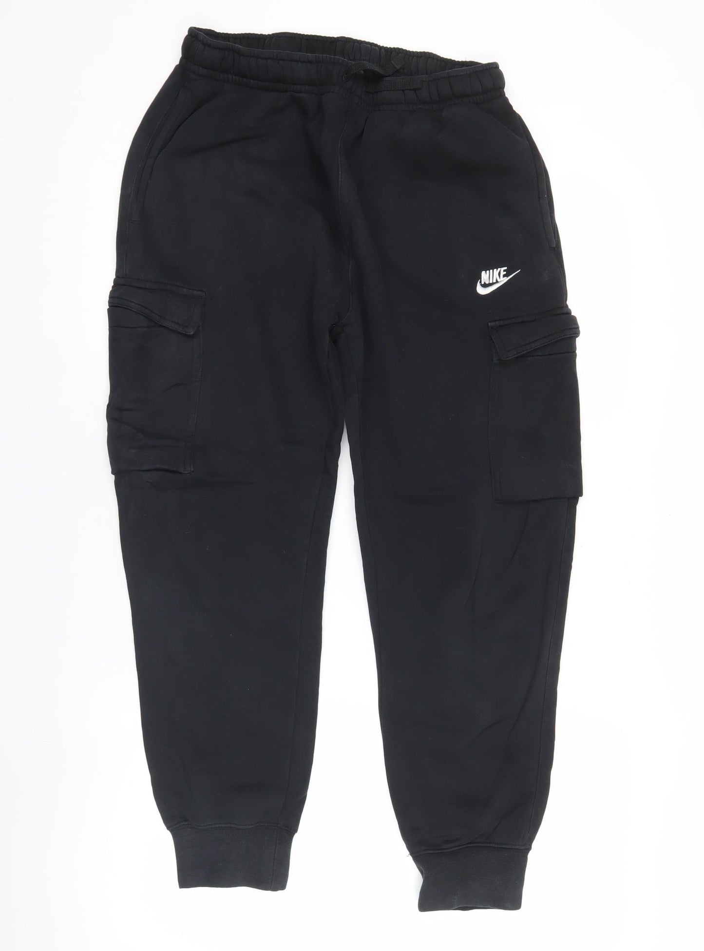 Nike Men’s Black Joggers S Fleece Gym Training Tapered Trousers