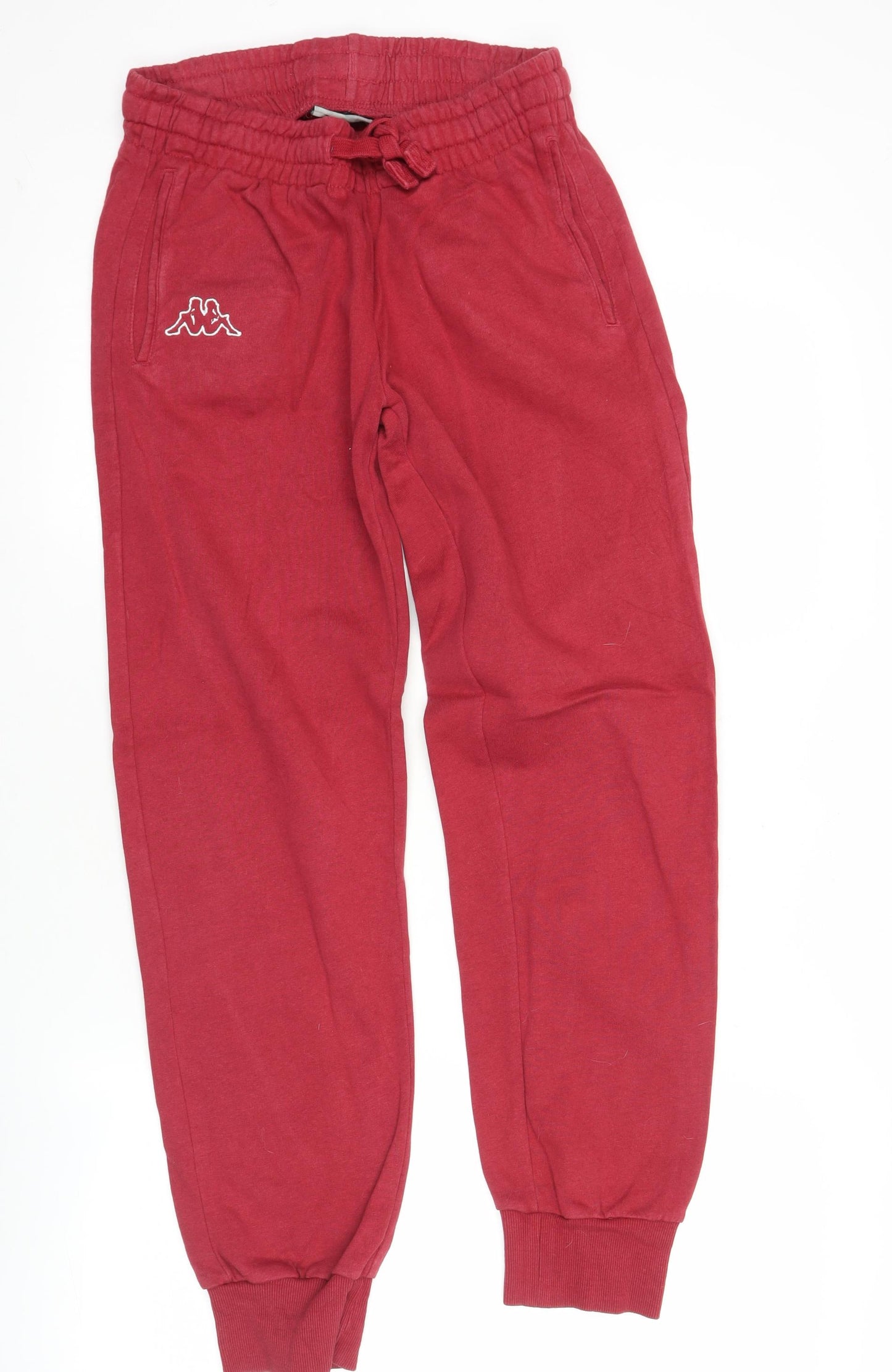 Kappa Mens Red Jogger Sweatpants Medium Cotton Blend Tapered