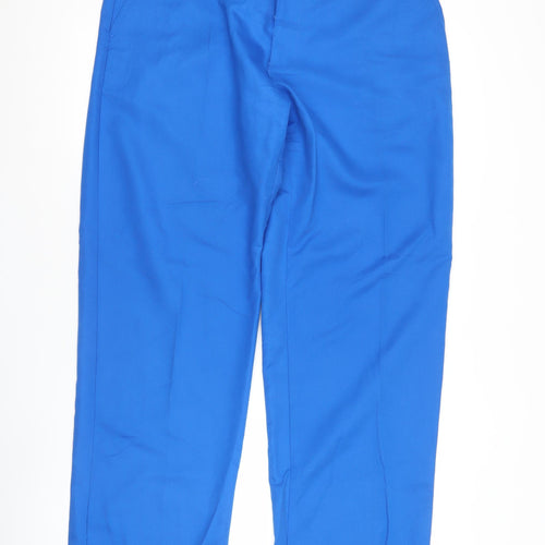 Slazenger Men's Blue 36W 31L Polyester Chino Trousers