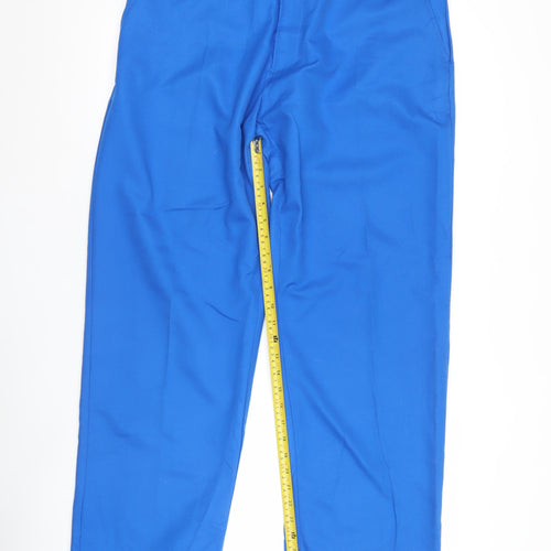 Slazenger Men's Blue 36W 31L Polyester Chino Trousers