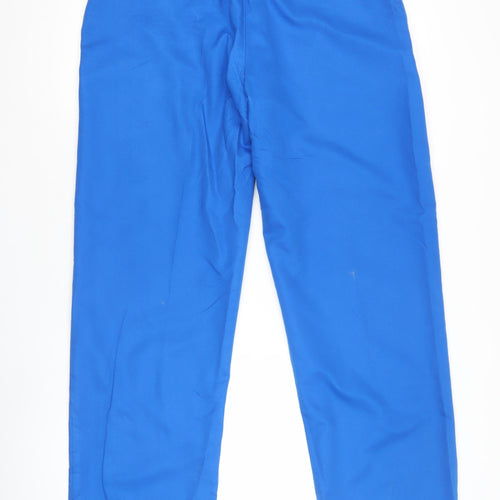 Slazenger Men's Blue 36W 31L Polyester Chino Trousers