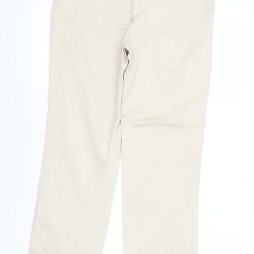 Olmar Women’s Beige Chino Trousers Size 12 Cotton Stretch Straight