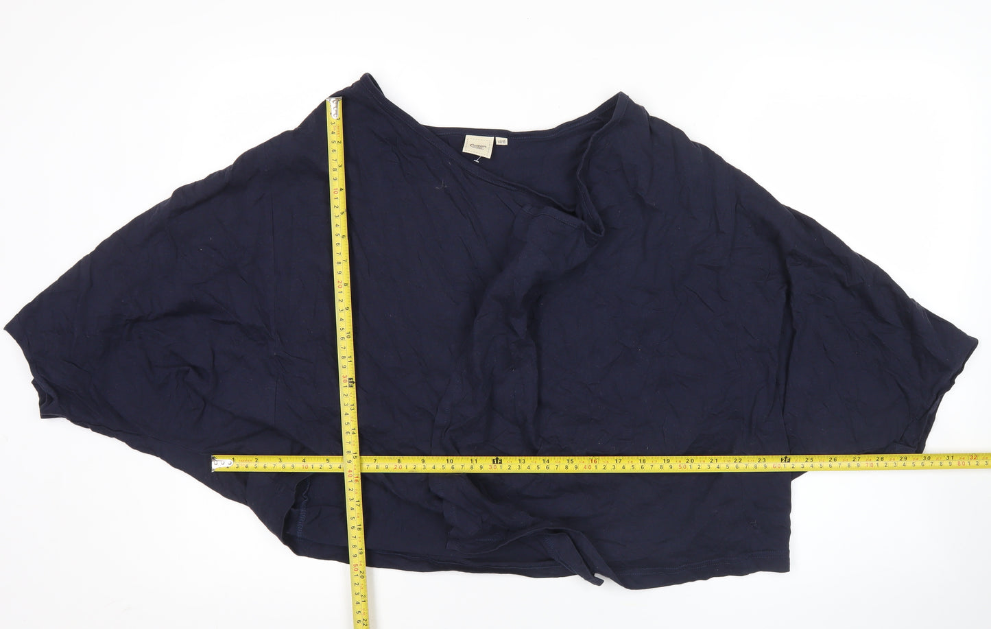 Cotton Traders Womens Navy Blue Tunic Blouse Size 14 Relaxed Fit