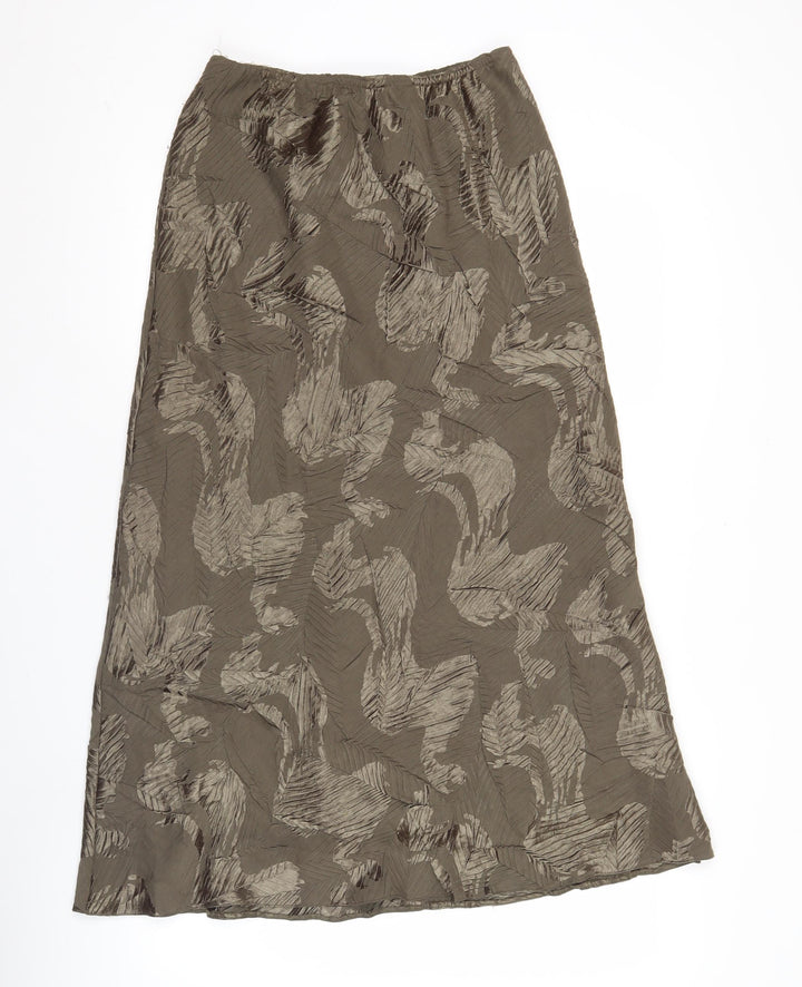Roman Originals Women’s Brown A-Line Knee Length Skirt Size 10