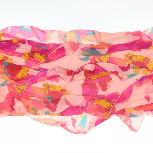 River Island Women’s Pink Floral Strapless Short Dress Size 2