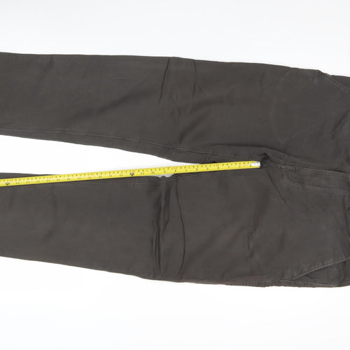 Marks and Spencer Men's Brown Chino Trousers 40W 33L Straight Fit