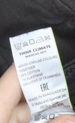 Marks and Spencer Men's Brown Chino Trousers 40W 33L Straight Fit