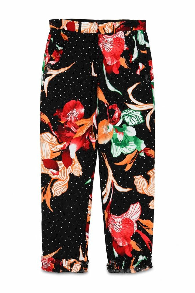 Front view of River Island Women’s Multicoloured Floral Jogger Trousers, size UK 6
