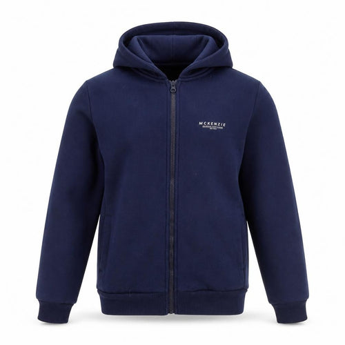 McKenzie Boys Blue Full Zip Hoodie 13-15 Years Cotton Blend Sportswear