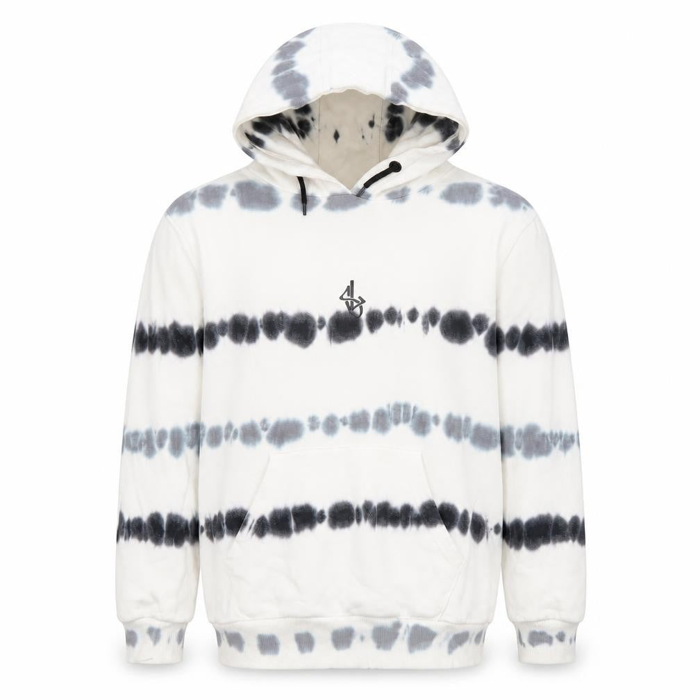 Front view of Sonneti London boys’ white tie-dye pullover hoodie 12-13 years