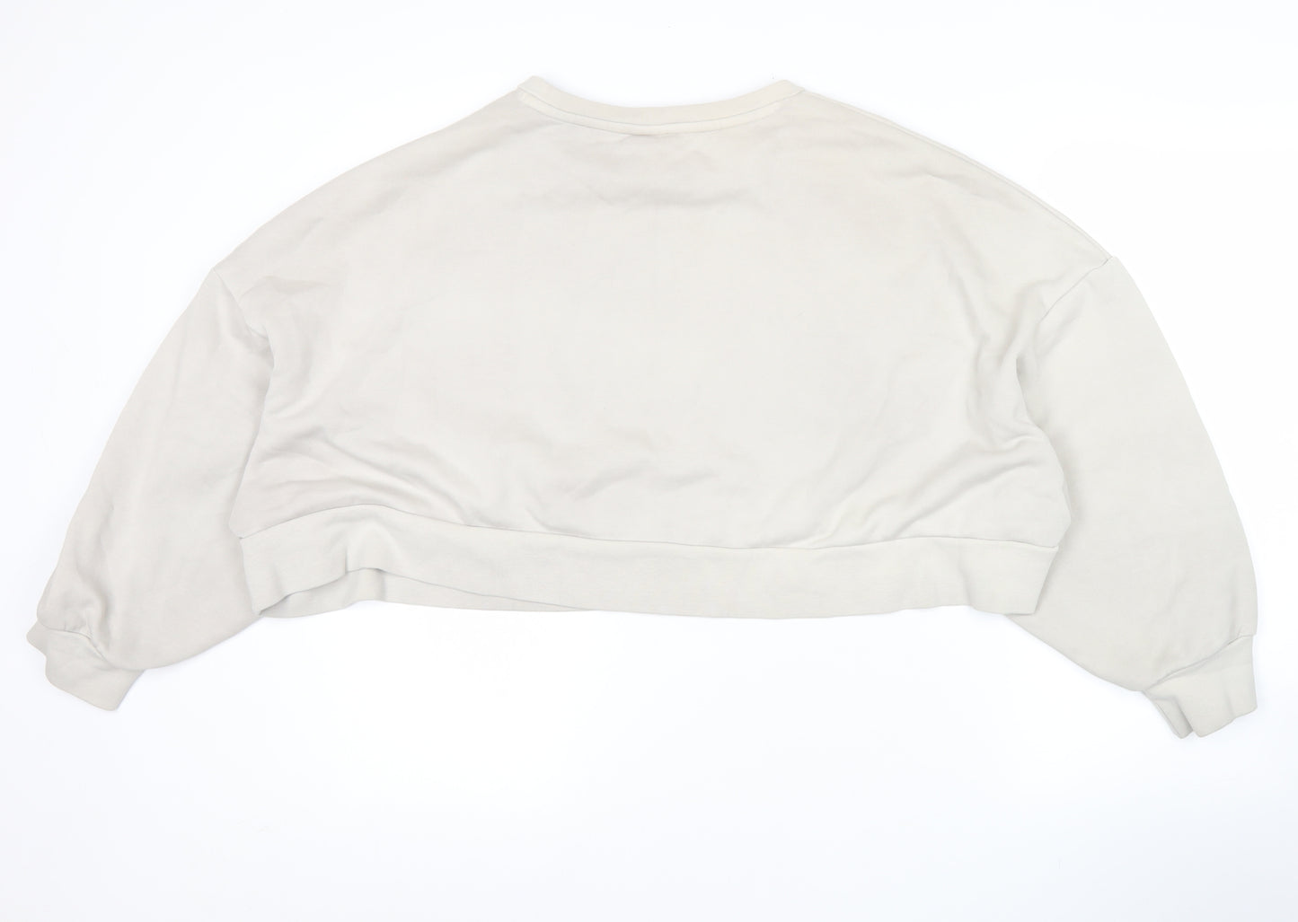 Puma Women’s Beige XL Pullover Sweatshirt Crew Neck Casual Sportswear