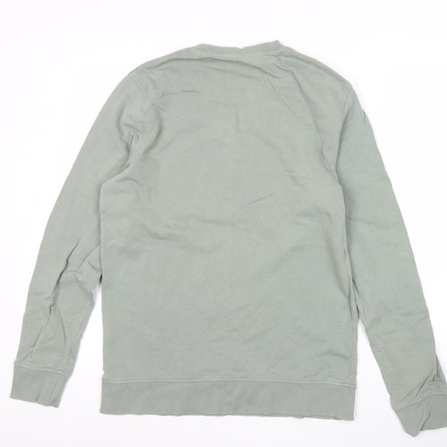 Jack & Jones Mens Green Pullover Sweatshirt M Graphic Print Logo