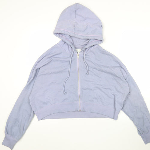 Hollister Womens Purple Hoodie Sweatshirt Medium Full Zip Hoodie