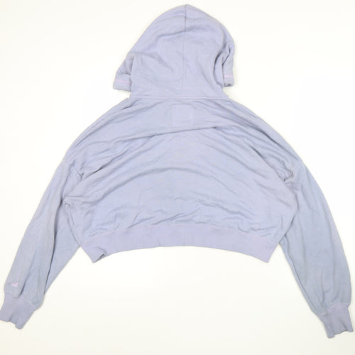 Hollister Womens Purple Hoodie Sweatshirt Medium Full Zip Hoodie