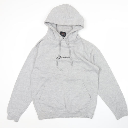 Audere Couture Men's Grey Small Pullover Hoodie with Logo
