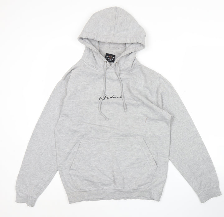 Audere Couture Men's Grey Small Pullover Hoodie with Logo