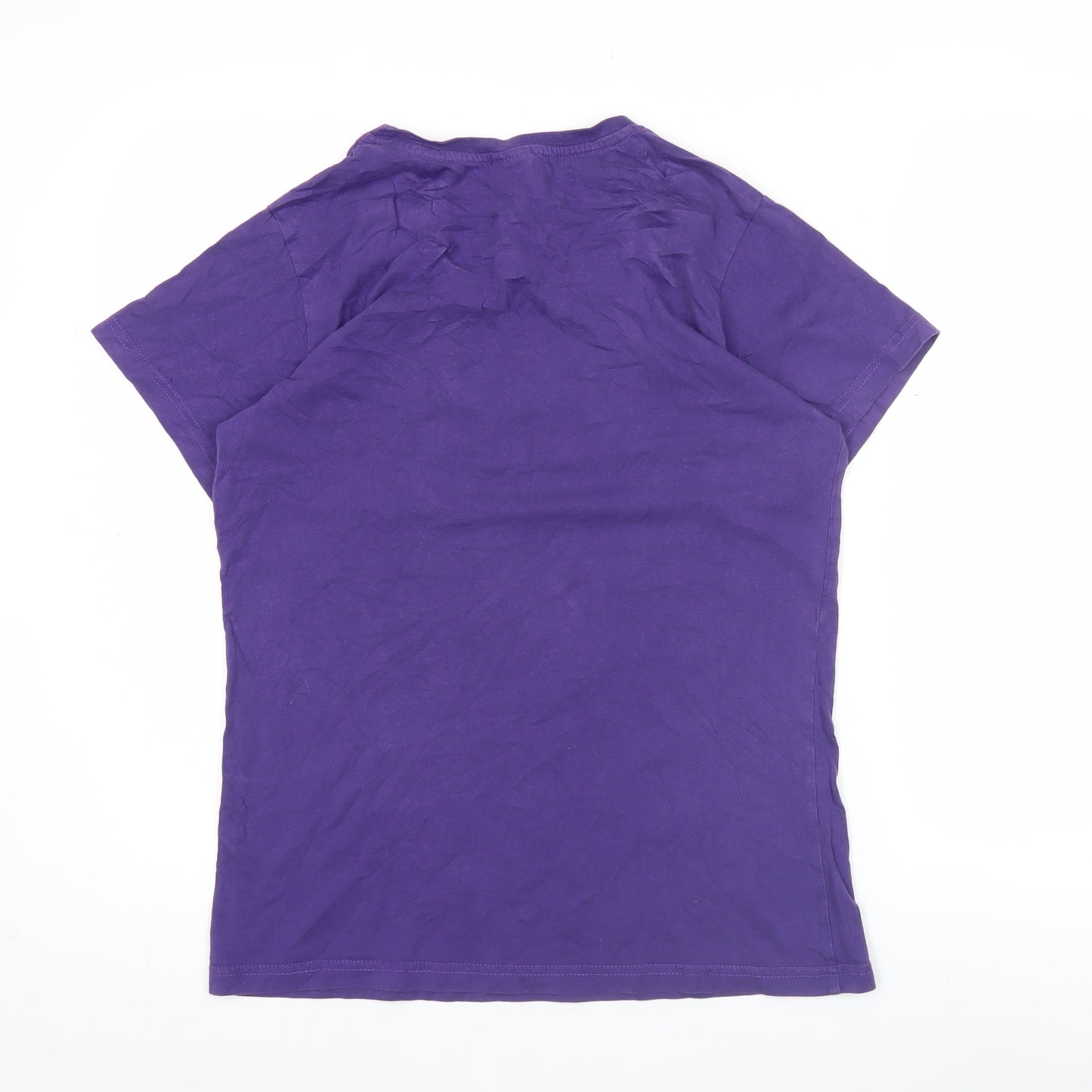 Uneek Men’s Purple XL Graphic Cotton T-Shirt Crew Neck Short Sleeve