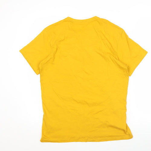 Primark Men's Yellow Seattle Washington Graphic T-Shirt Size S