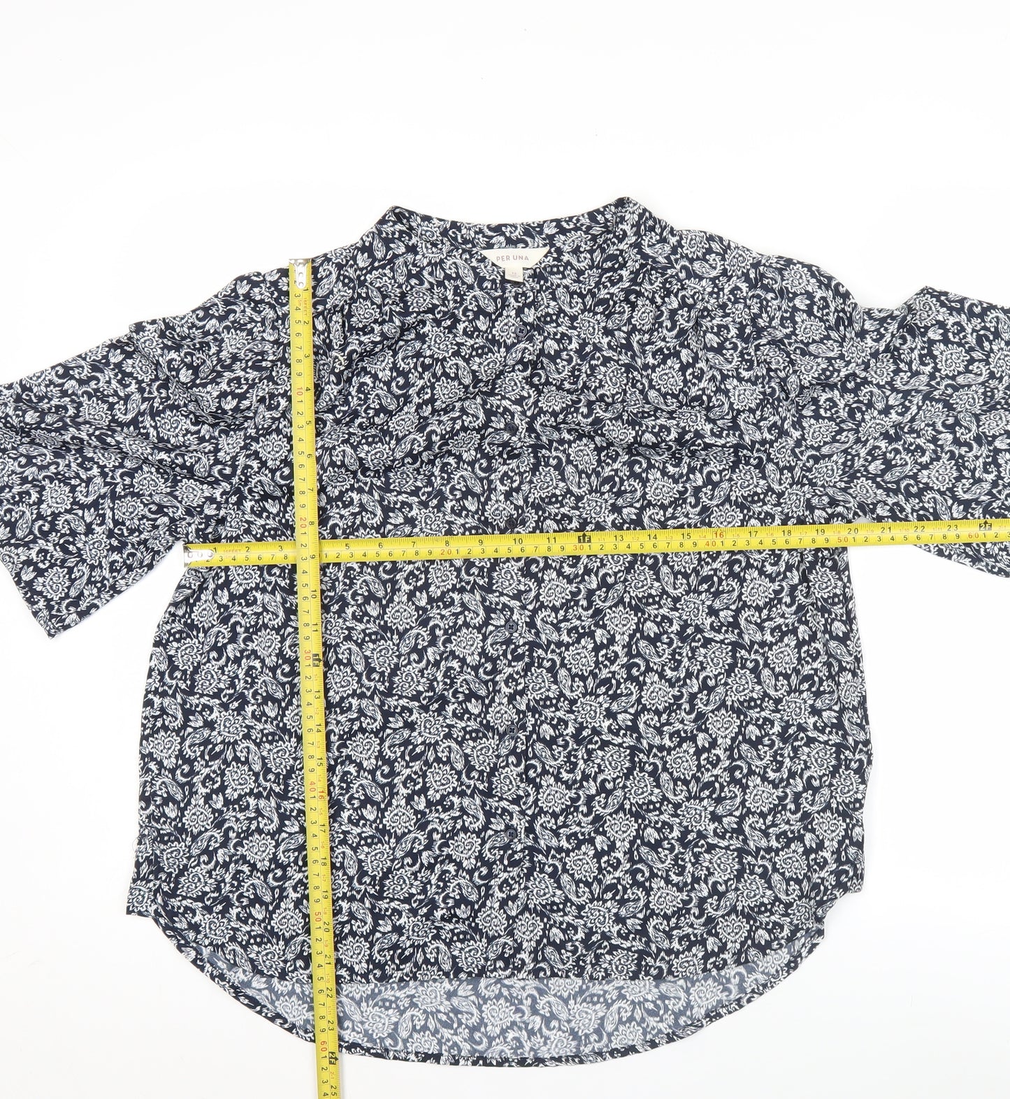 Marks and Spencer Women’s Blue Floral Tunic Blouse Size 12