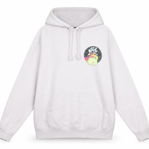 Neutral Women’s Light Purple Hoodie Small Cotton Pullover Art Print