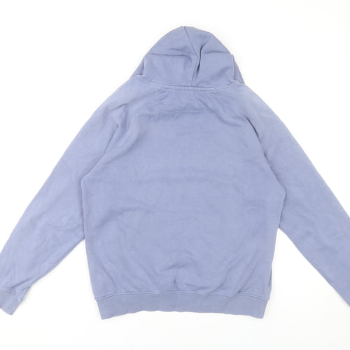 SOL'S Women's Blue XS Pullover Hoodie Wind Turbine Print