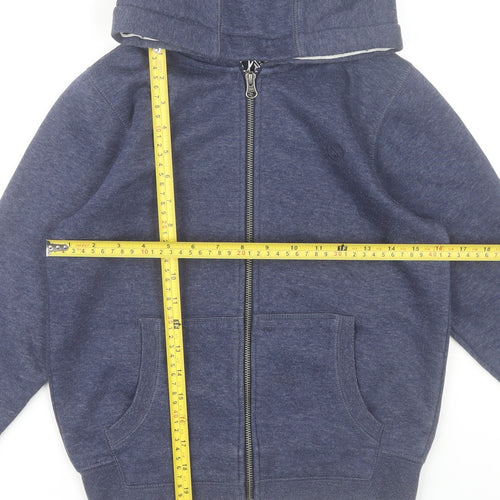Next Boys Blue Full Zip Hoodie Age 9 Years Cotton Blend Casual