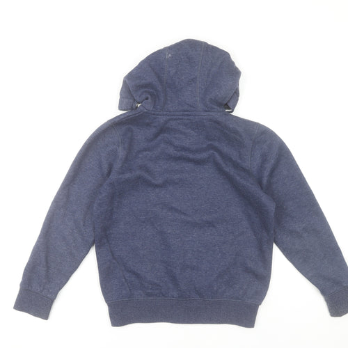 Next Boys Blue Full Zip Hoodie Age 9 Years Cotton Blend Casual