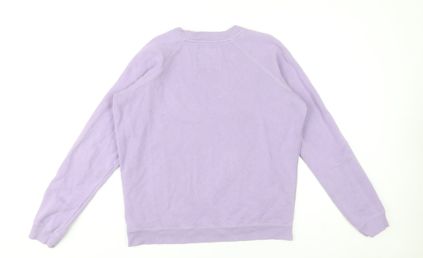 Jack Wills Womens Purple Sweatshirt UK 10 Cotton Blend Crew Neck