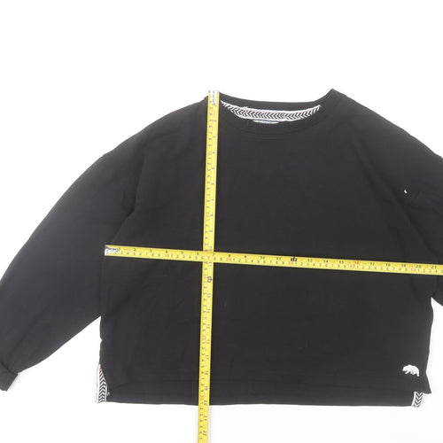 SoulCal Women’s Black Size 8 Long Sleeve Crew Neck Cotton Top