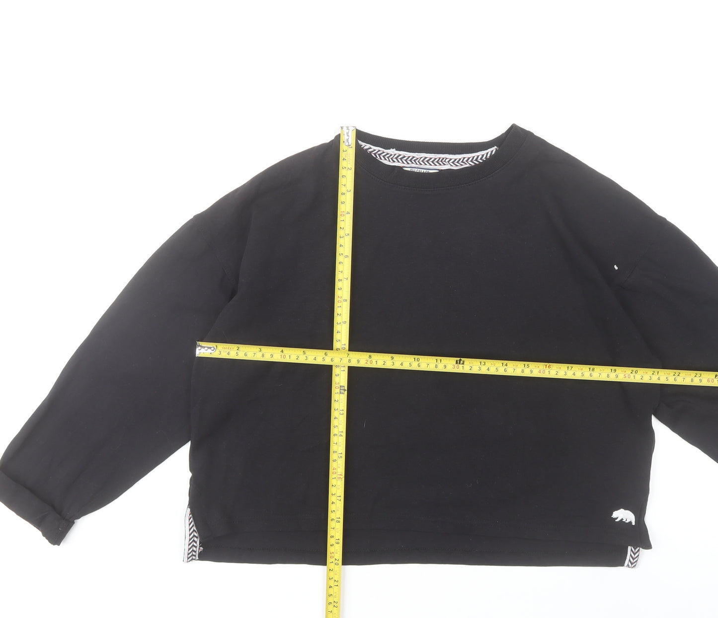 SoulCal Women’s Black Size 8 Long Sleeve Crew Neck Cotton Top