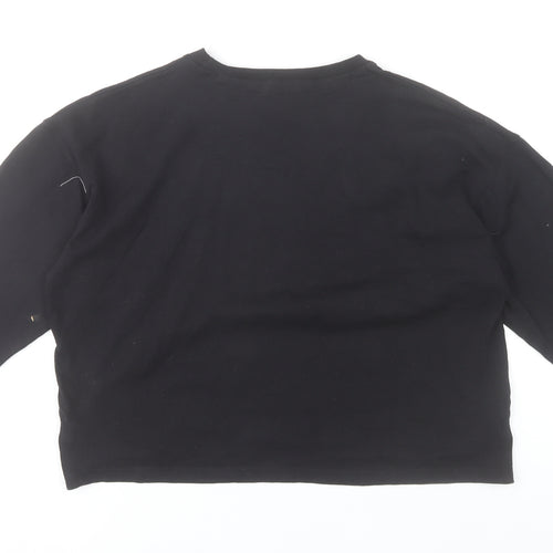 SoulCal Women’s Black Size 8 Long Sleeve Crew Neck Cotton Top