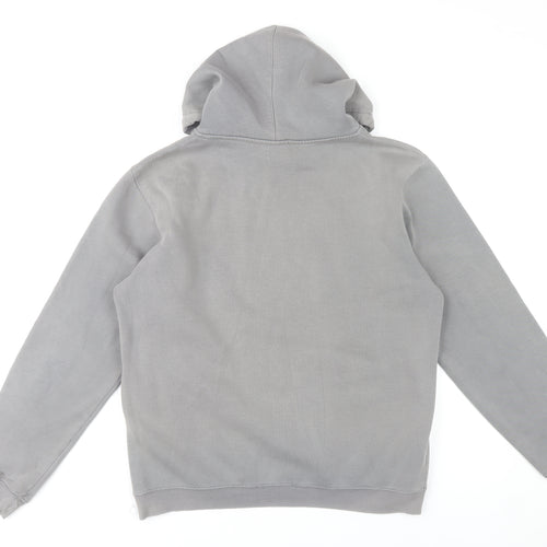 Fresh Couture Mens Grey Pullover Hoodie L Logo Print