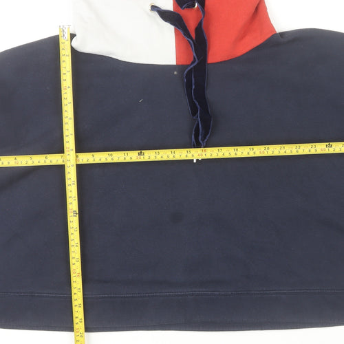 Tommy Hilfiger Women’s Blue Colourblock Pullover Sweatshirt M