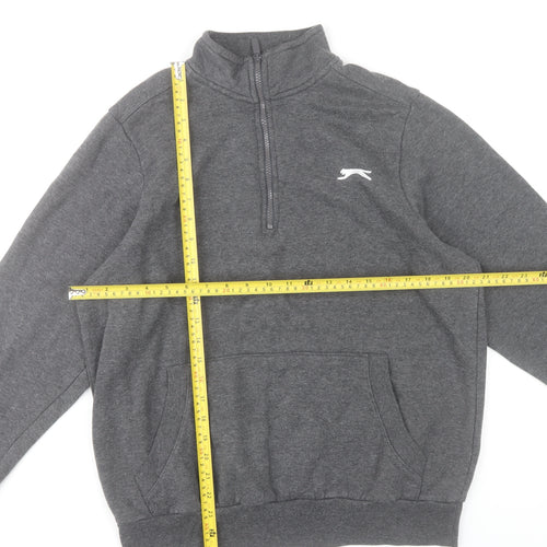 Slazenger Men’s Grey Small 1/4 Zip Pullover Sweatshirt