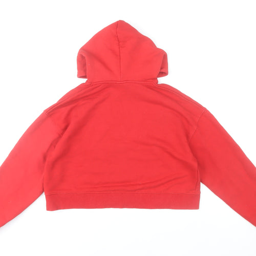Zara Girls Red Pullover Hoodie 13-14 Years San Diego Pier Fleece Sweatshirt