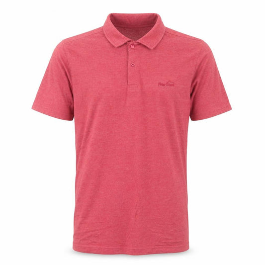 Front view of Peter Storm Men’s Red Polo Shirt, size S, Cotton Blend Casual