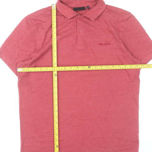 Peter Storm Men’s Red Polo Shirt Size S Cotton Blend Casual
