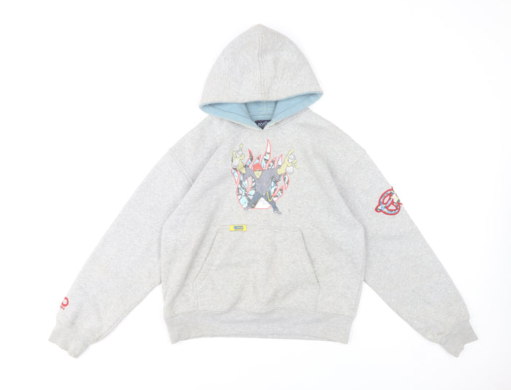 Eco Industries Boys Grey Pullover Hoodie XL Graphic Print Casual