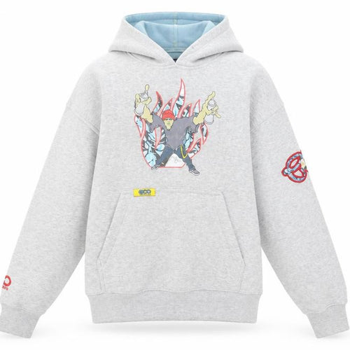 Eco Industries Boys Grey Pullover Hoodie XL Graphic Print Casual