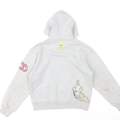 Eco Industries Boys Grey Pullover Hoodie XL Graphic Print Casual