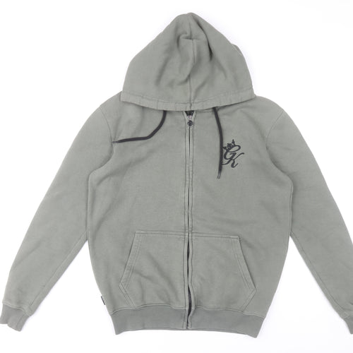 Gym King Men’s Green Full Zip Hoodie Small Regular Fit