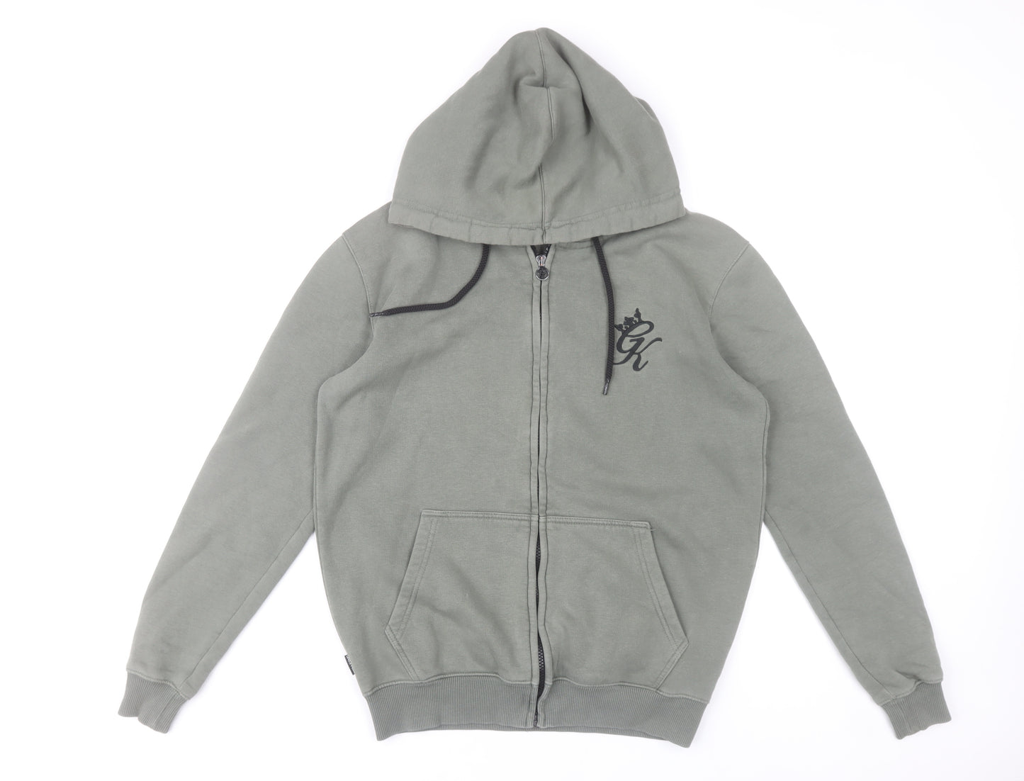 Gym King Men’s Green Full Zip Hoodie Small Regular Fit