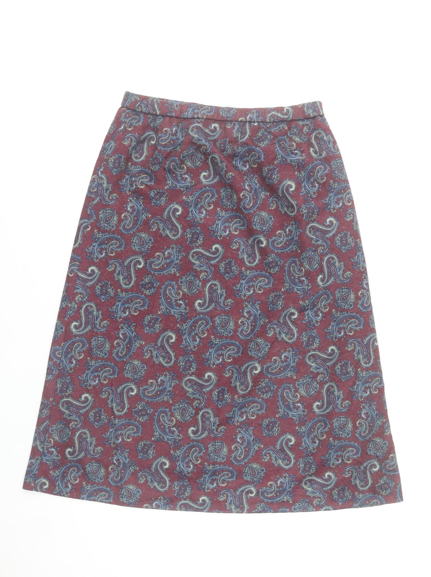Rothmar of Scotland Women’s Purple Paisley A-Line Skirt Size 14