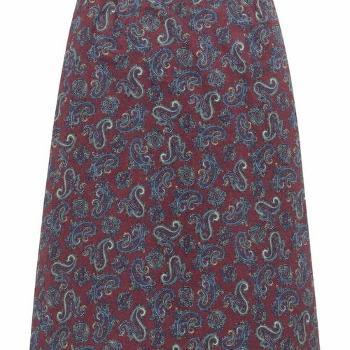 Rothmar of Scotland Women’s Purple Paisley A-Line Skirt Size 14