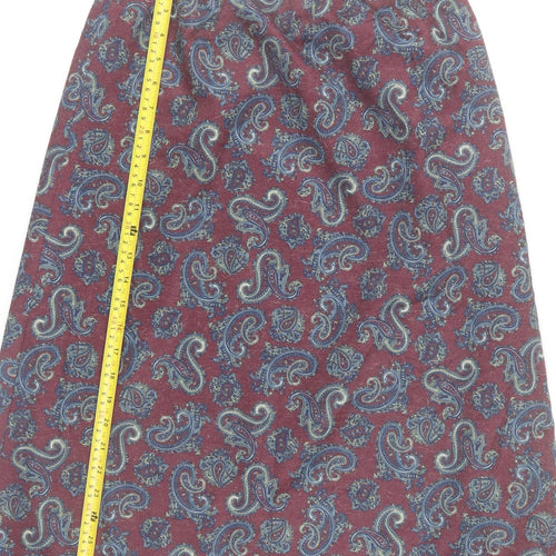 Rothmar of Scotland Women’s Purple Paisley A-Line Skirt Size 14